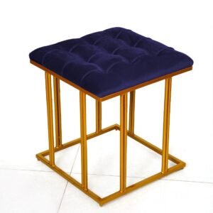 Luxury Velvet Square Stool