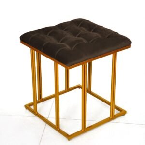 Luxury Velvet Square Stool