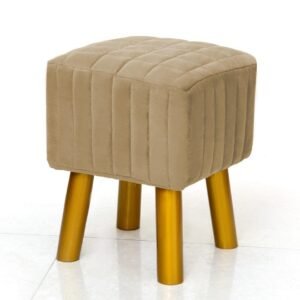 Wooden Velvet stool